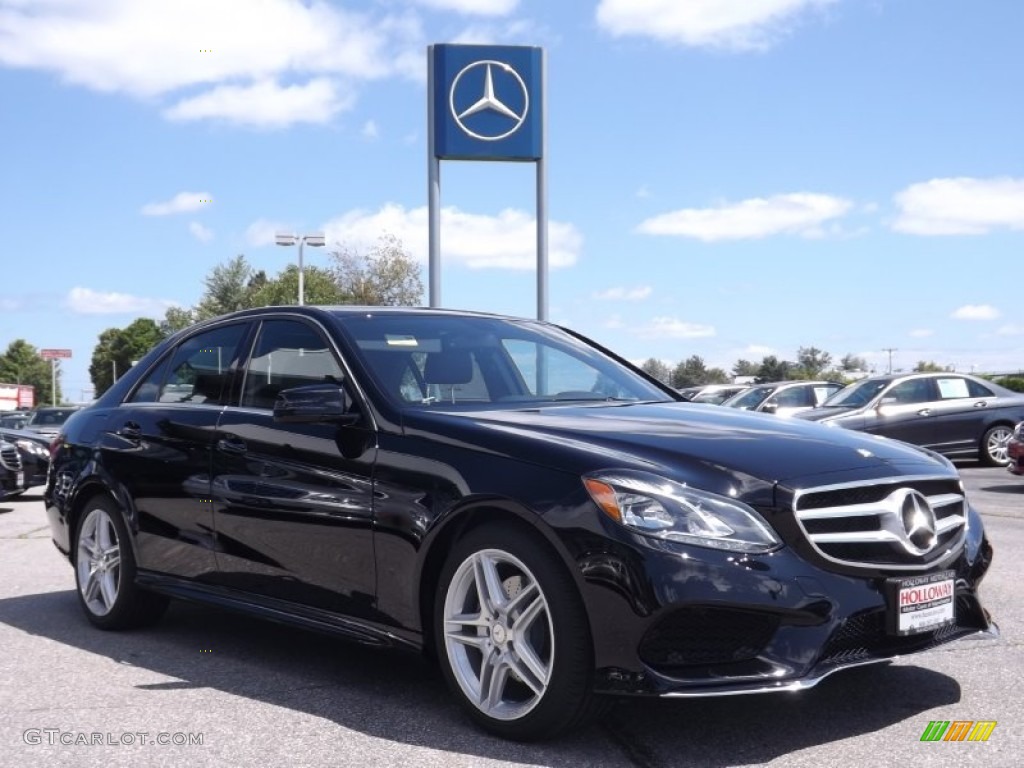 2014 E 350 4Matic Sport Sedan - Black / Black photo #3