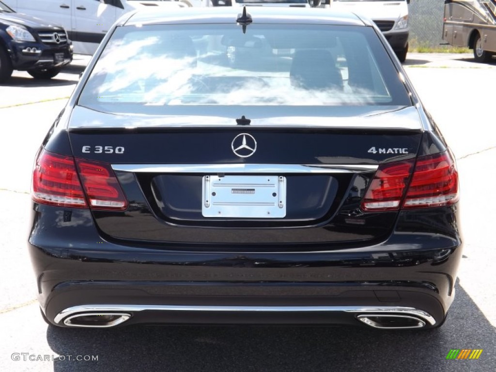 2014 E 350 4Matic Sport Sedan - Black / Black photo #4