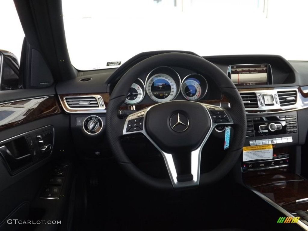 2014 E 350 4Matic Sport Sedan - Black / Black photo #7