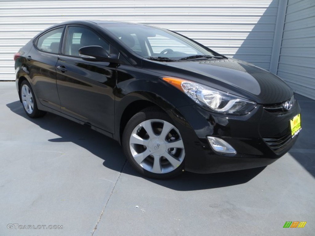 2013 Elantra Limited - Black / Gray photo #1