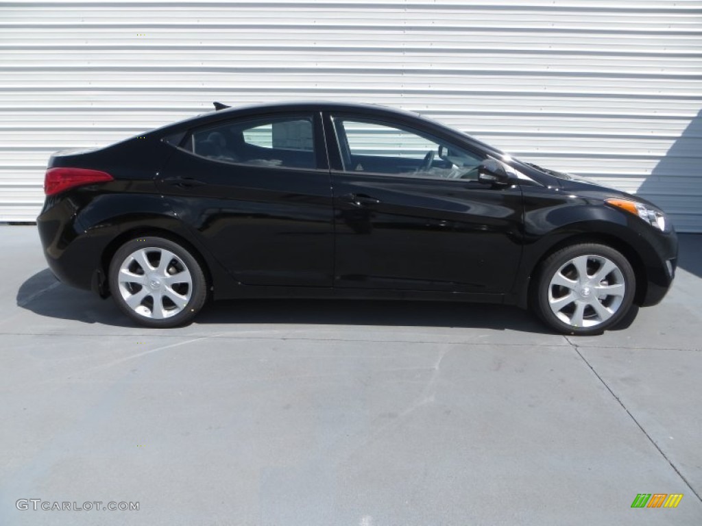 2013 Elantra Limited - Black / Gray photo #3