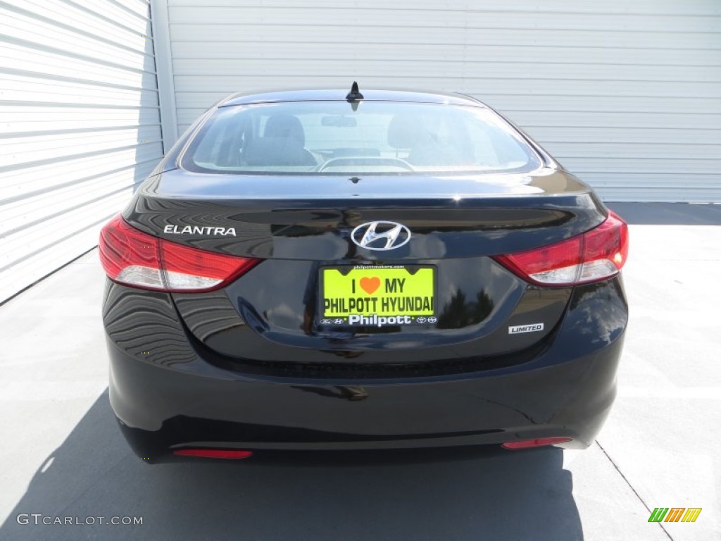 2013 Elantra Limited - Black / Gray photo #5