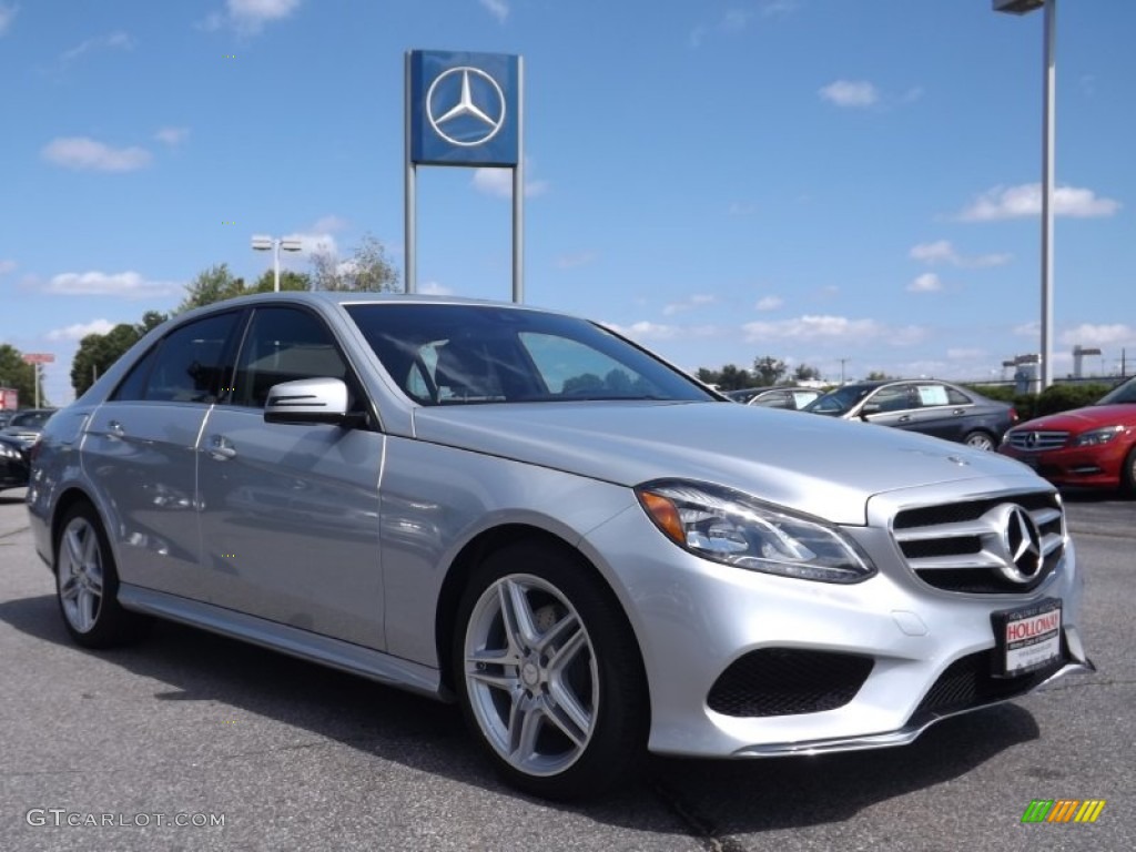 2014 E 350 4Matic Sport Sedan - Iridium Silver Metallic / Black photo #3