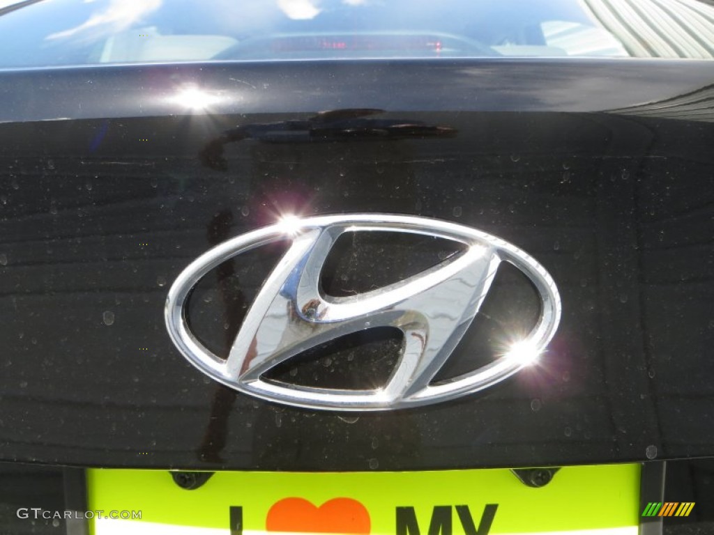 2013 Elantra Limited - Black / Gray photo #13