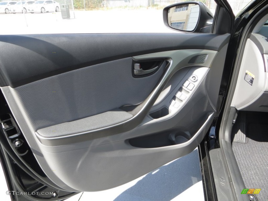2013 Elantra Limited - Black / Gray photo #22