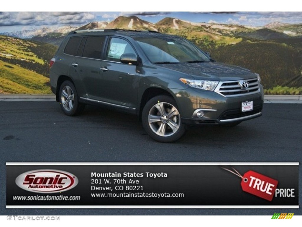 2013 Highlander Limited 4WD - Cypress Green Pearl / Sand Beige photo #1