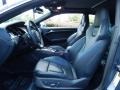 2009 Audi S5 Black Silk Nappa Leather Interior Front Seat Photo