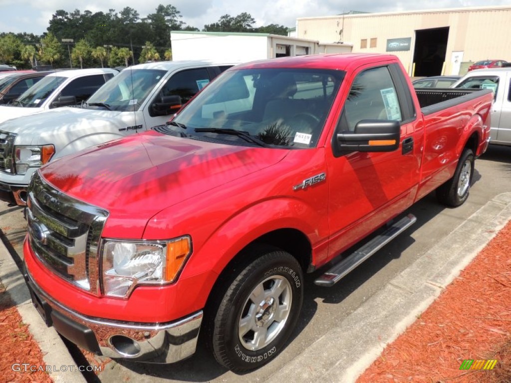 Race Red 2012 Ford F150 XLT Regular Cab Exterior Photo #84611551