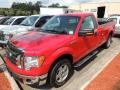 2012 Race Red Ford F150 XLT Regular Cab  photo #2