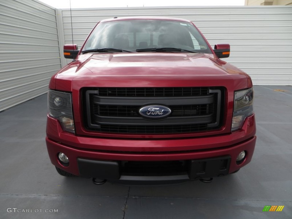 2013 F150 FX4 SuperCrew 4x4 - Ruby Red Metallic / Black photo #8