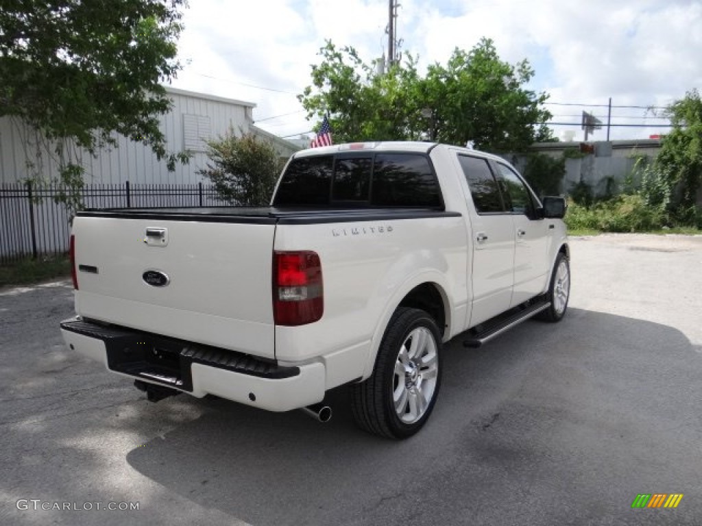 2008 F150 Limited SuperCrew - White Sand Tri-Coat / Tan photo #4