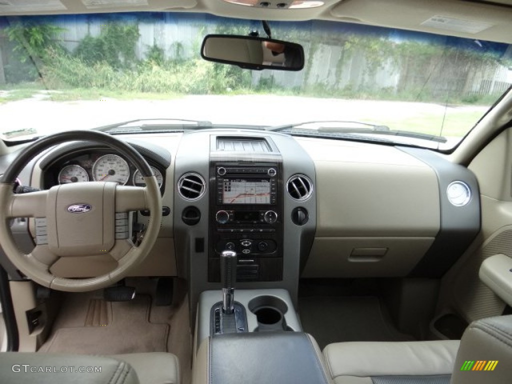 2008 F150 Limited SuperCrew - White Sand Tri-Coat / Tan photo #15