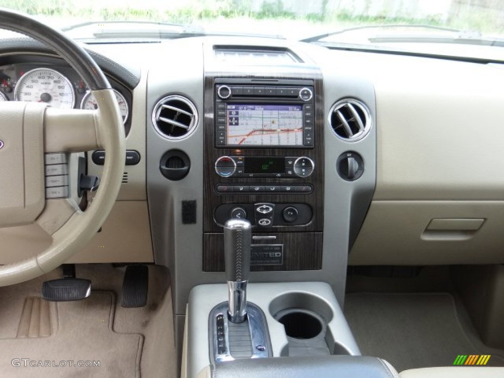 2008 F150 Limited SuperCrew - White Sand Tri-Coat / Tan photo #17
