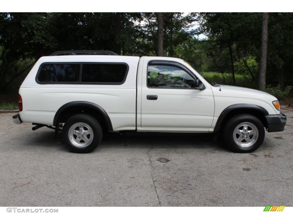 1998 Tacoma Regular Cab - White / Gray photo #4