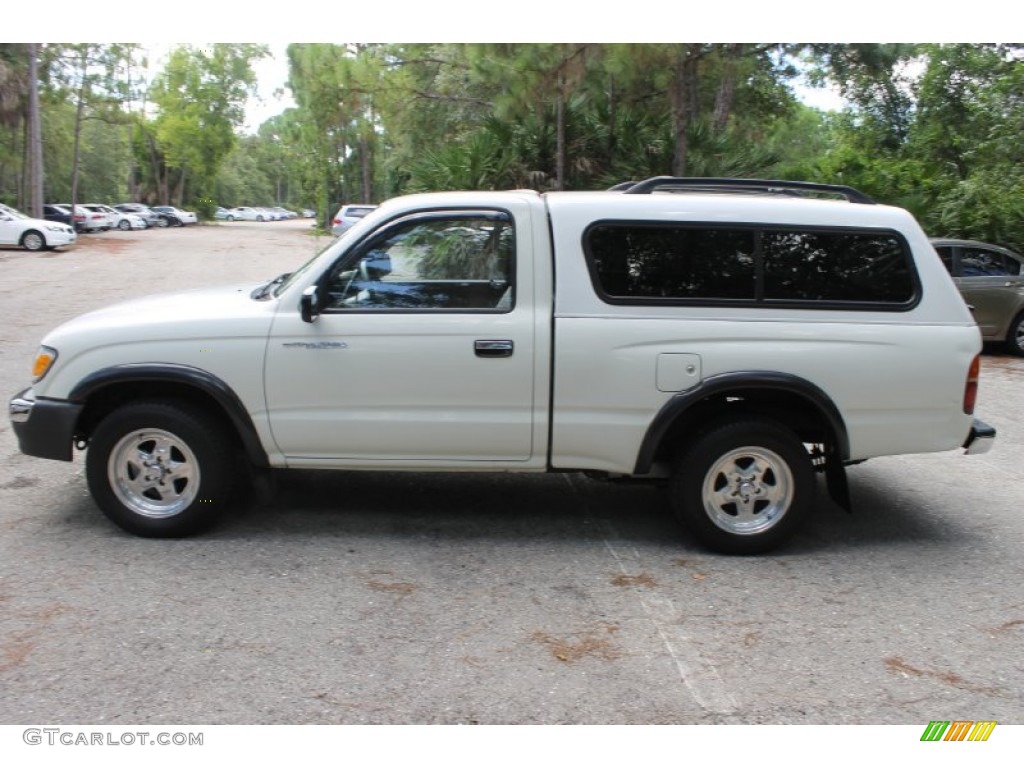 1998 Tacoma Regular Cab - White / Gray photo #11