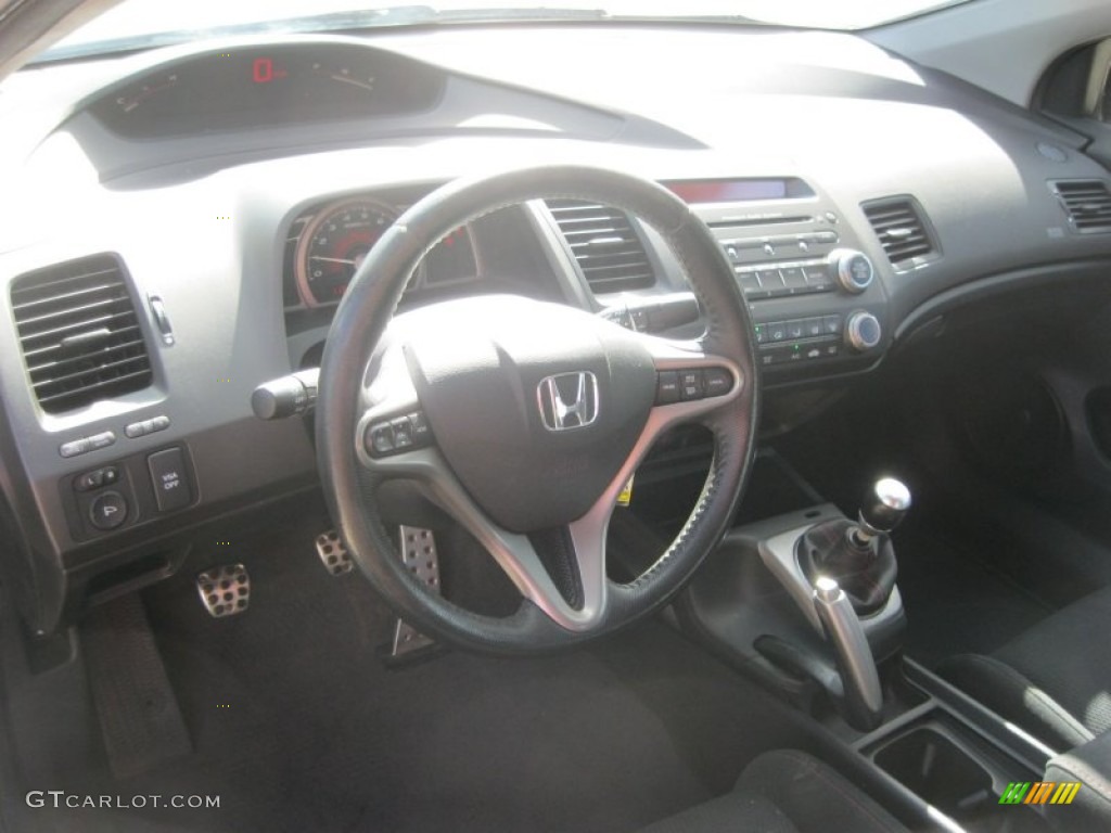 2008 Civic Si Coupe - Habanero Red Pearl / Black photo #16