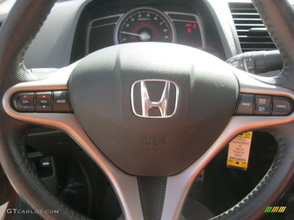2008 Civic Si Coupe - Habanero Red Pearl / Black photo #18
