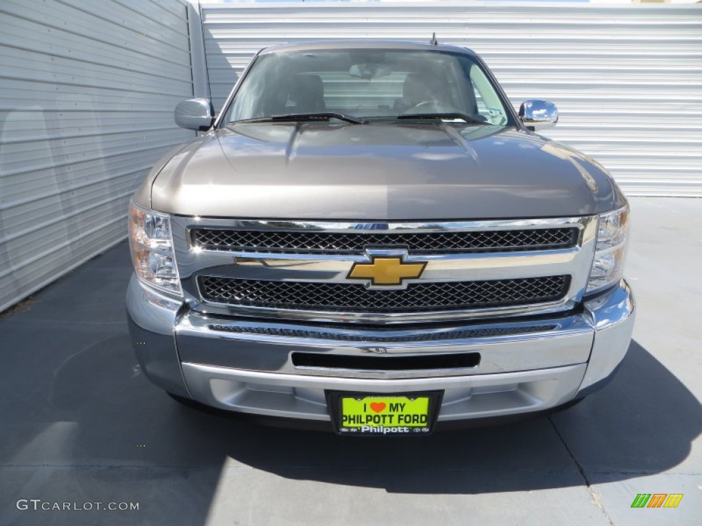 2013 Silverado 1500 LT Crew Cab - Mocha Steel Metallic / Light Titanium/Dark Titanium photo #8