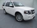 2013 White Platinum Tri-Coat Ford Expedition Limited  photo #1