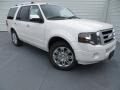 2013 White Platinum Tri-Coat Ford Expedition Limited  photo #2