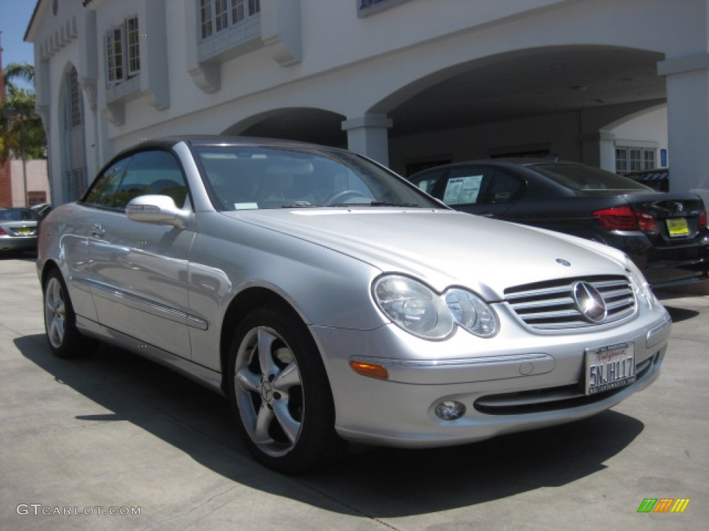 2005 CLK 320 Cabriolet - Brilliant Silver Metallic / Ash photo #1