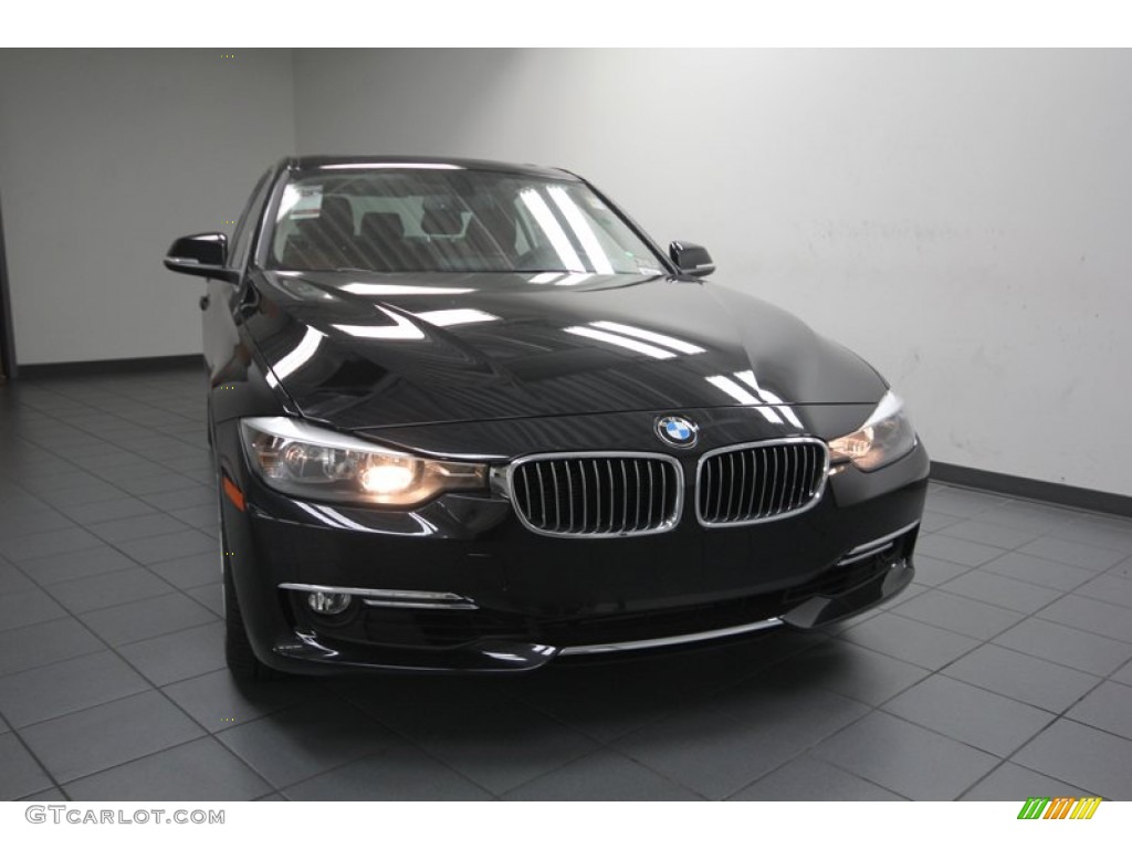 2013 3 Series 328i Sedan - Black Sapphire Metallic / Saddle Brown photo #5