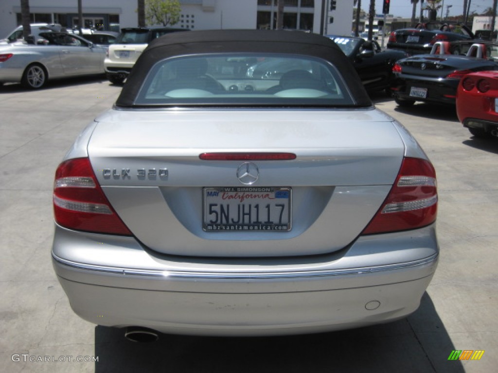 2005 CLK 320 Cabriolet - Brilliant Silver Metallic / Ash photo #3