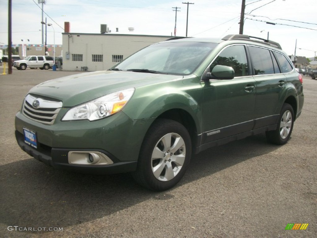 2012 Outback 2.5i Premium - Cypress Green Pearl / Warm Ivory photo #5