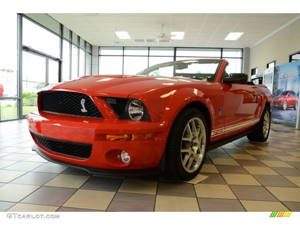 2007 Mustang Shelby GT500 Convertible - Torch Red / Black/Red photo #1
