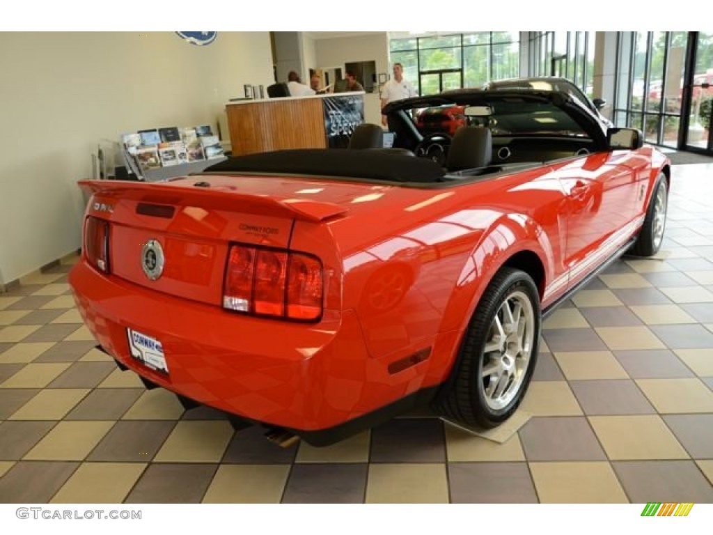 2007 Mustang Shelby GT500 Convertible - Torch Red / Black/Red photo #4