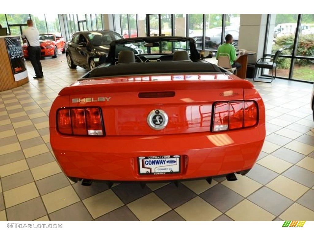 2007 Mustang Shelby GT500 Convertible - Torch Red / Black/Red photo #5