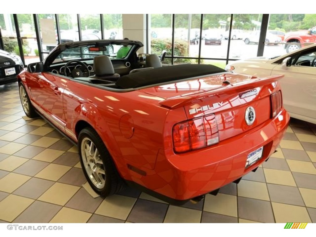 2007 Mustang Shelby GT500 Convertible - Torch Red / Black/Red photo #6