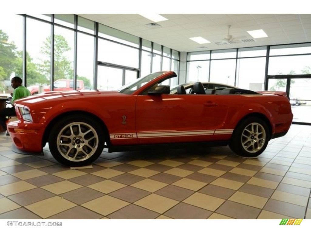 2007 Mustang Shelby GT500 Convertible - Torch Red / Black/Red photo #7