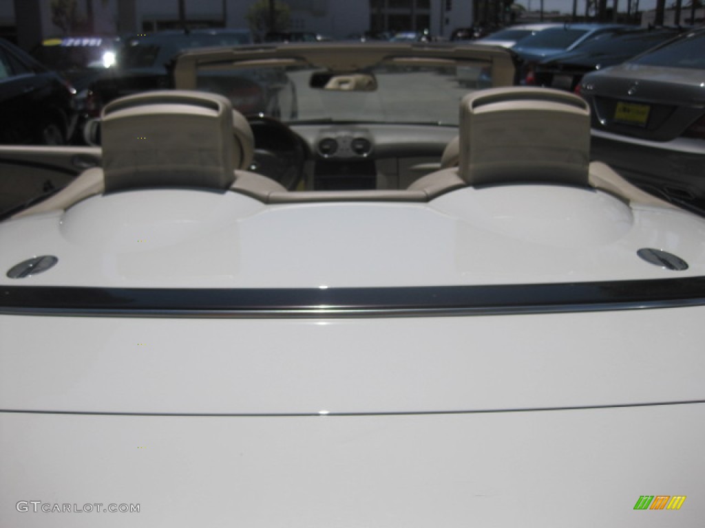 2009 CLK 550 Cabriolet - Arctic White / Stone photo #21