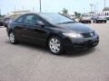 Crystal Black Pearl - Civic LX Coupe Photo No. 7