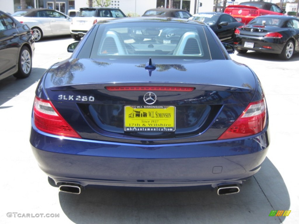 2013 SLK 250 Roadster - designo Mystic Blue / Sahara Beige photo #3