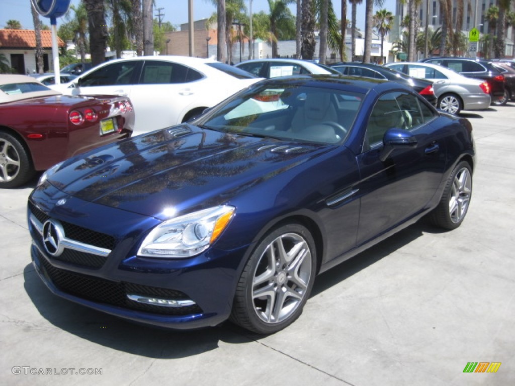 2013 SLK 250 Roadster - designo Mystic Blue / Sahara Beige photo #5