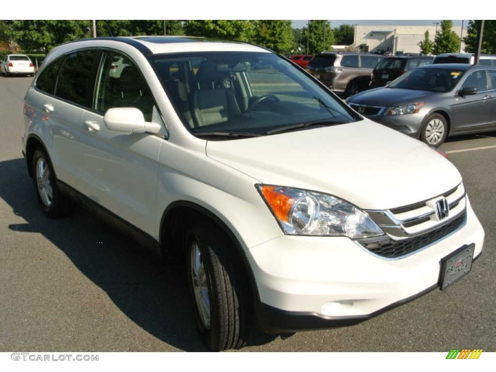 2011 CR-V EX-L - Taffeta White / Gray photo #2