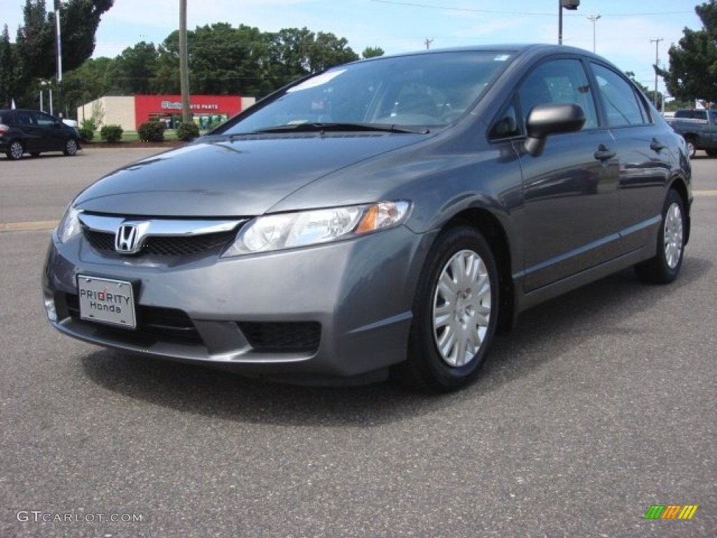 2011 Civic DX-VP Sedan - Polished Metal Metallic / Gray photo #1