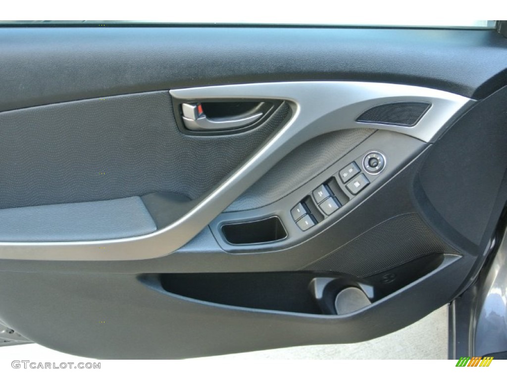2012 Elantra Limited - Harbor Gray Metallic / Black photo #8