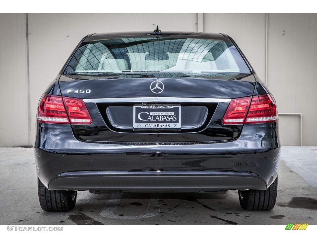 2014 E 350 Sedan - Black / Silk Beige/Espresso Brown photo #3