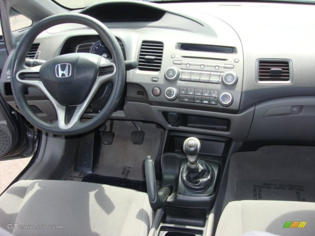 2011 Honda Civic DX-VP Sedan Gray Dashboard Photo #84626204