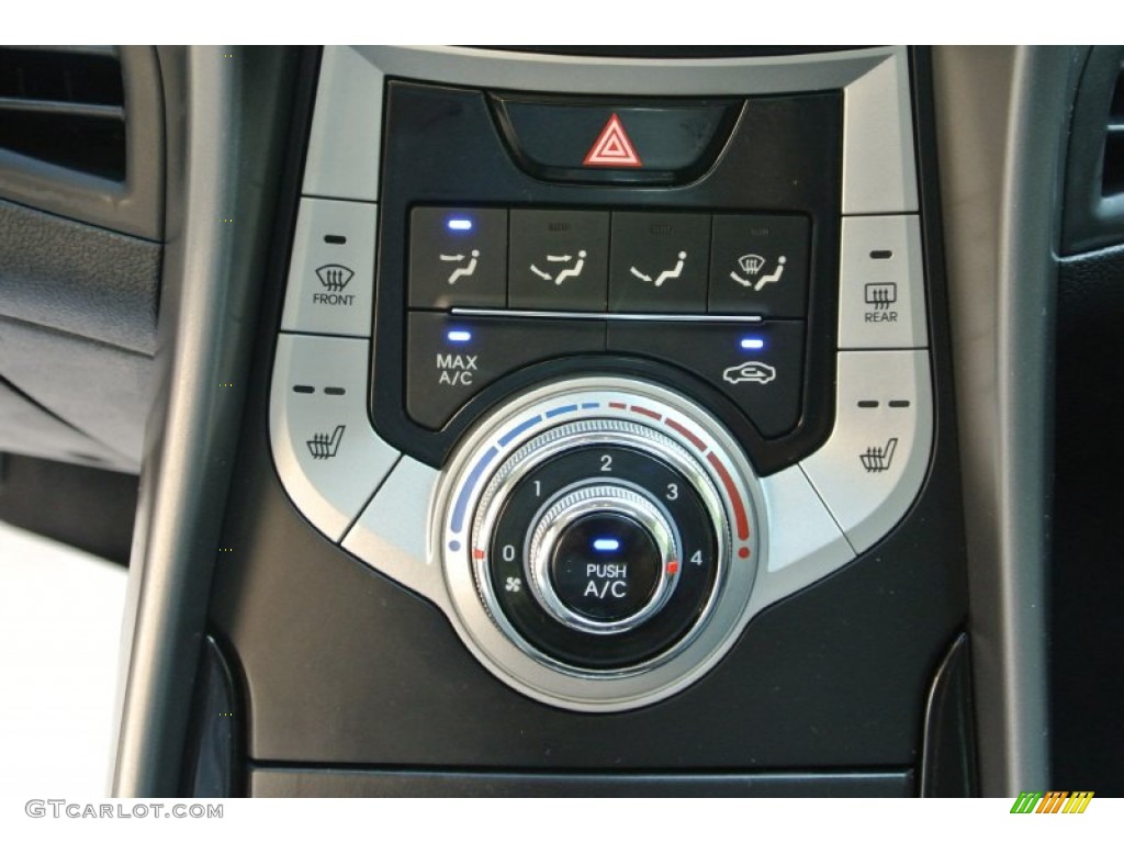 2012 Elantra Limited - Harbor Gray Metallic / Black photo #15