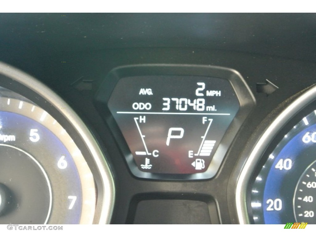 2012 Elantra Limited - Harbor Gray Metallic / Black photo #20