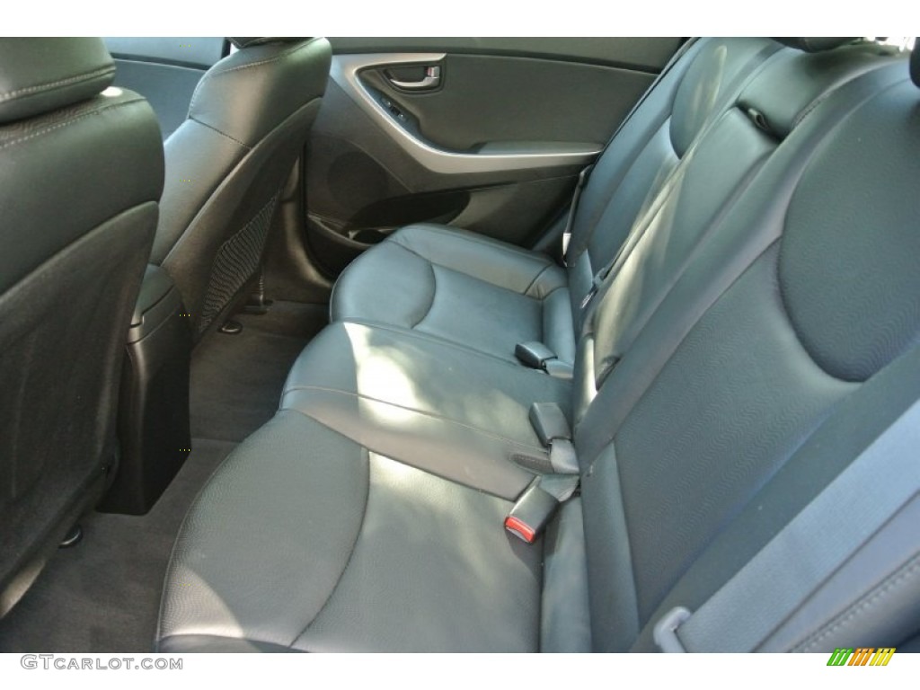 2012 Elantra Limited - Harbor Gray Metallic / Black photo #21