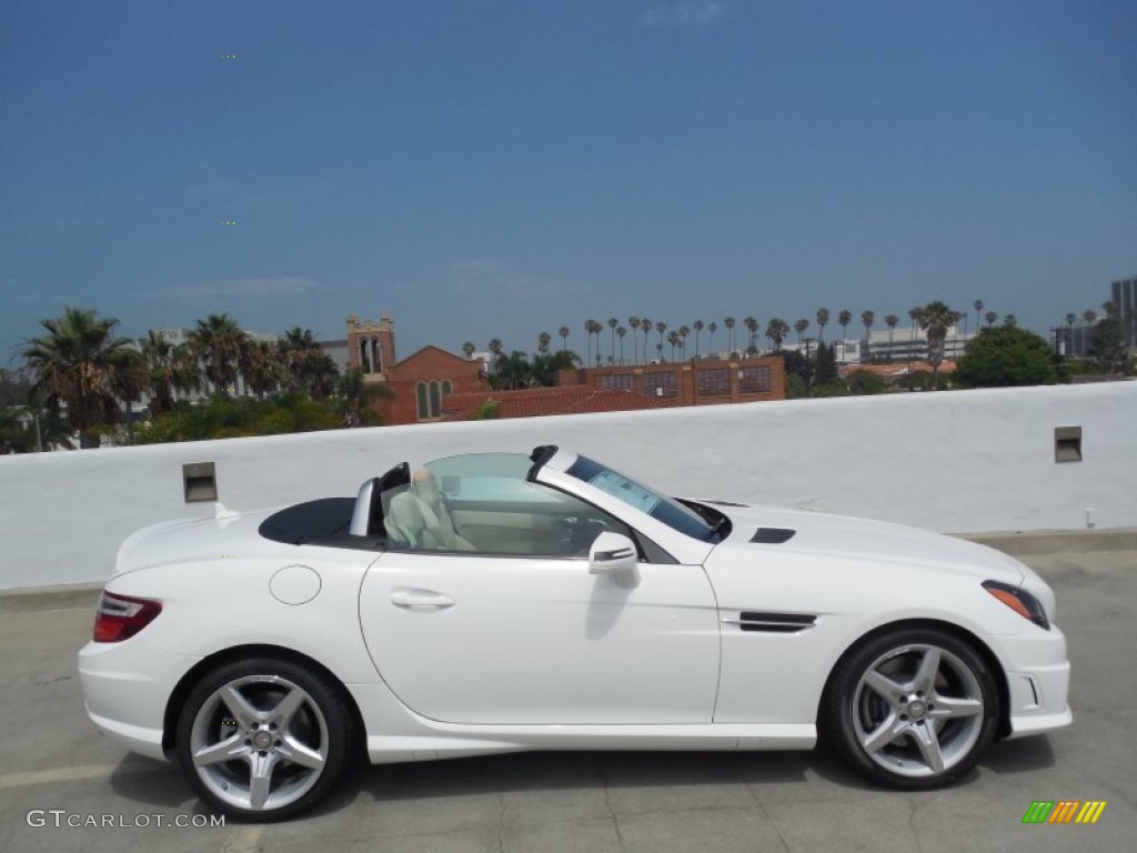 2014 SLK 250 Roadster - Polar White / Sahara Beige photo #3