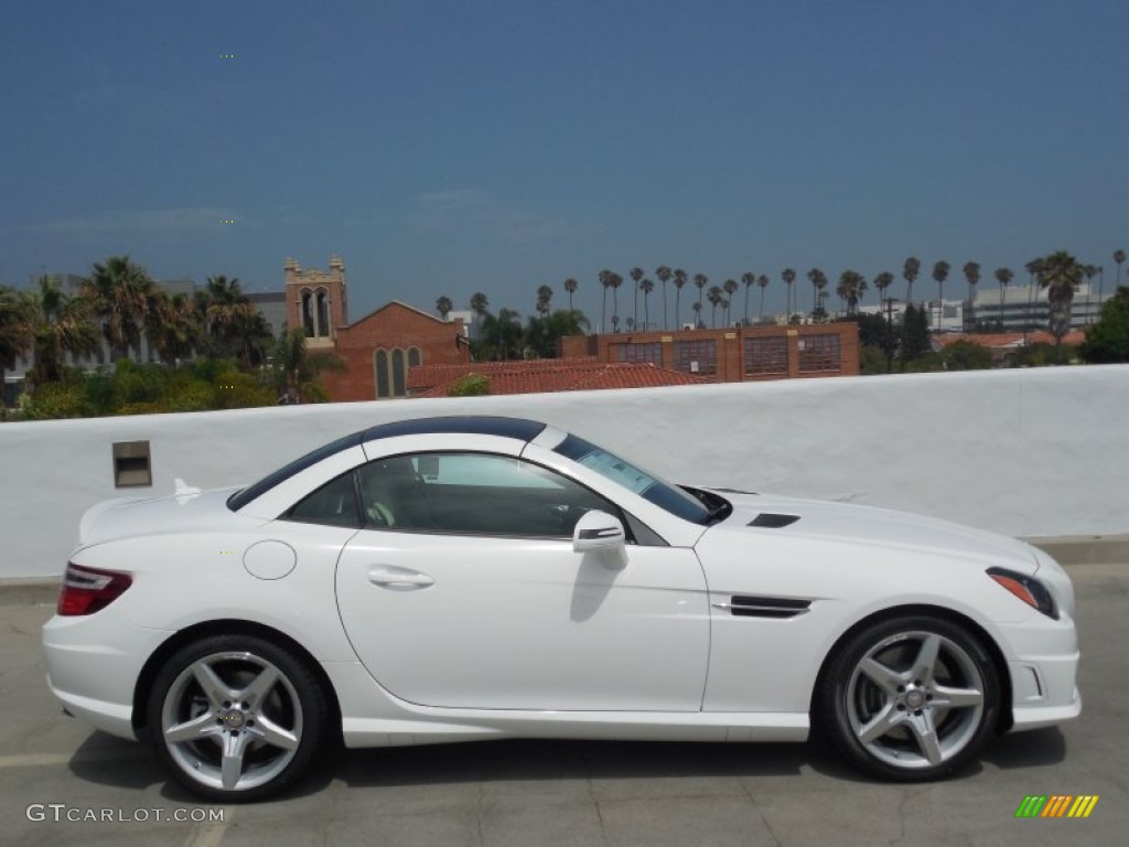 2014 SLK 250 Roadster - Polar White / Sahara Beige photo #7