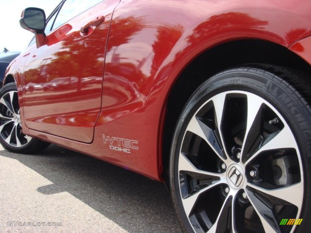 2013 Civic Si Coupe - Sunburst Orange Pearl / Black photo #36