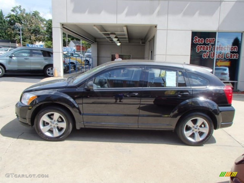 2012 Caliber SXT - Black / Dark Slate Gray photo #2