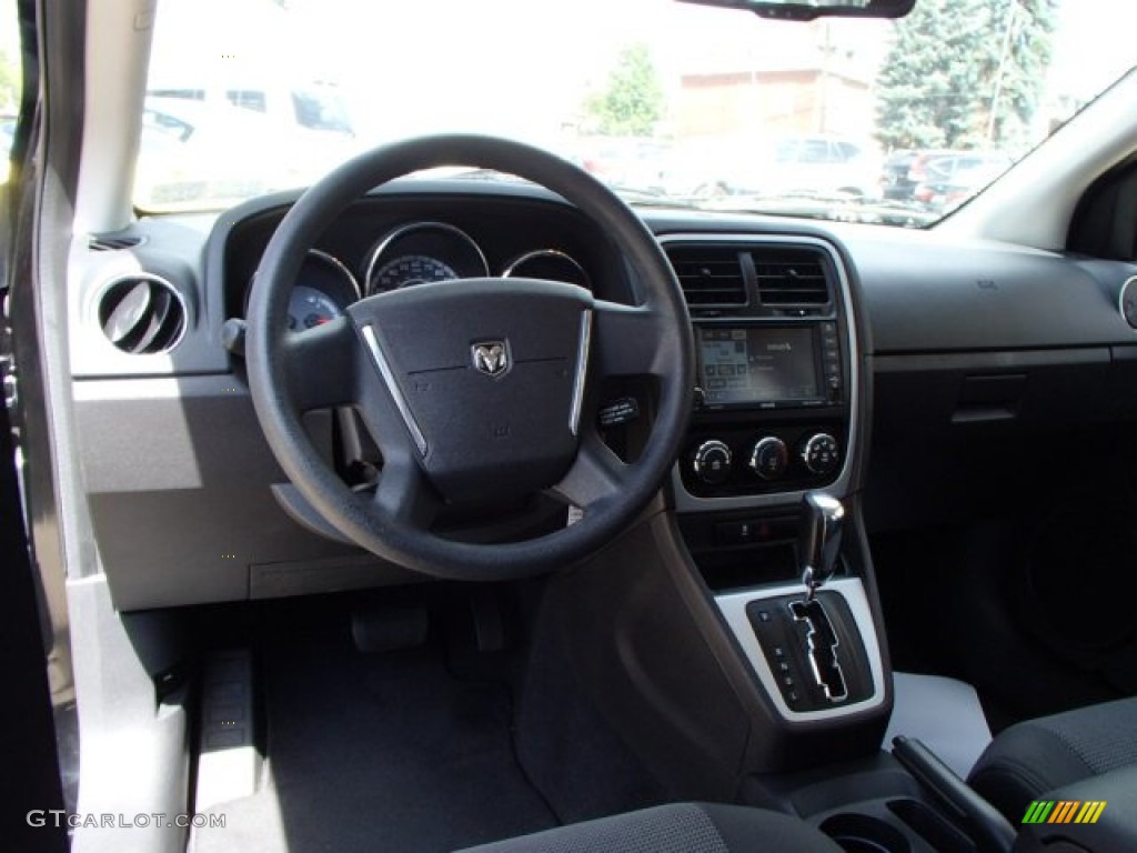 2012 Caliber SXT - Black / Dark Slate Gray photo #6
